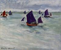 Monet, Claude Oscar - Fishing Boats off Pourville
